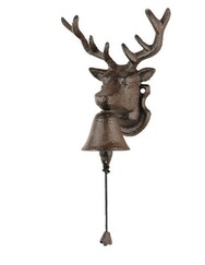 Jelenie hlava so zvonom - poľovnícky zvonček