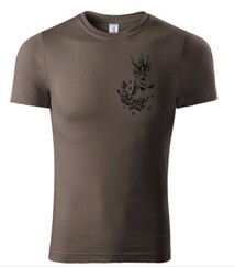 Poľovnícke tričko s potlačou - SRNEC